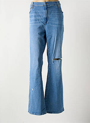 Jeans coupe large effet usé délavé taille normale bleu LEVIS femme