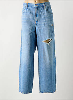 Jeans coupe large effet usé délavé taille normale bleu LEVI'S femme
