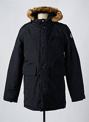 Parka manches longues a capuche noir TED LAPIDUS homme