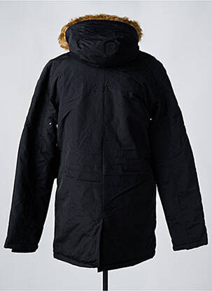 Parka manches longues a capuche noir TED LAPIDUS homme