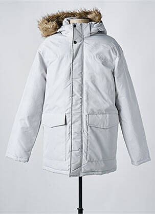 Doudoune poches a capuche gris JACK & JONES homme