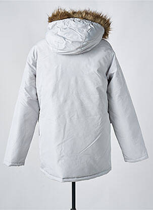 Doudoune poches a capuche gris JACK & JONES homme