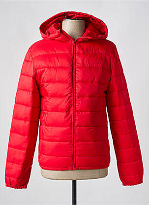 Doudoune poches a capuche rouge CELIO homme