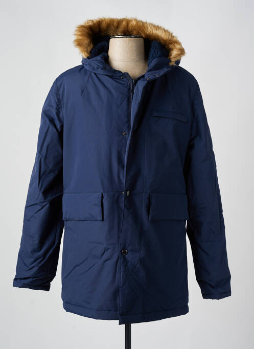 Parka finition intérieure doublure polaire a capuche bleu TED LAPIDUS homme