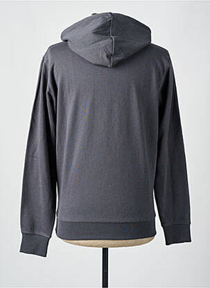 Sweat-shirt à capuche broderie manches longues gris CELIO homme
