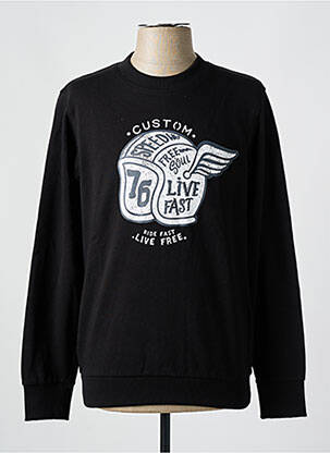 Sweat-shirt stretch manches longues noir CELIO homme