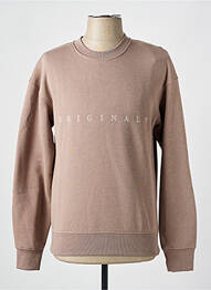 Sweat-shirt stretch manches longues marron JACK & JONES homme