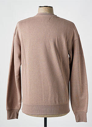 Sweat-shirt stretch manches longues marron JACK & JONES homme