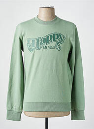 Sweat-shirt stretch manches longues vert CELIO homme