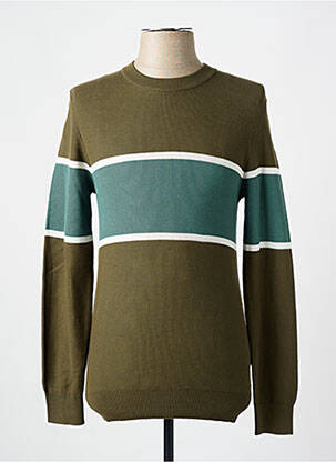 Pull stretch manches longues vert CELIO homme