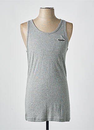 Débardeur stretch sans manche gris REDSKINS homme