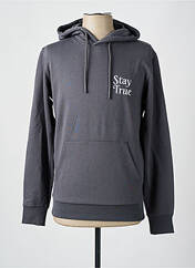 Sweat-shirt à capuche gris CELIO pour homme seconde vue