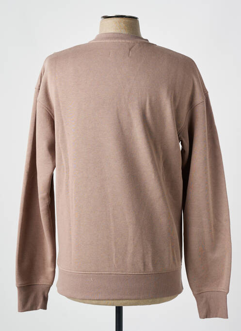 Sweat-shirt stretch manches longues marron JACK & JONES homme