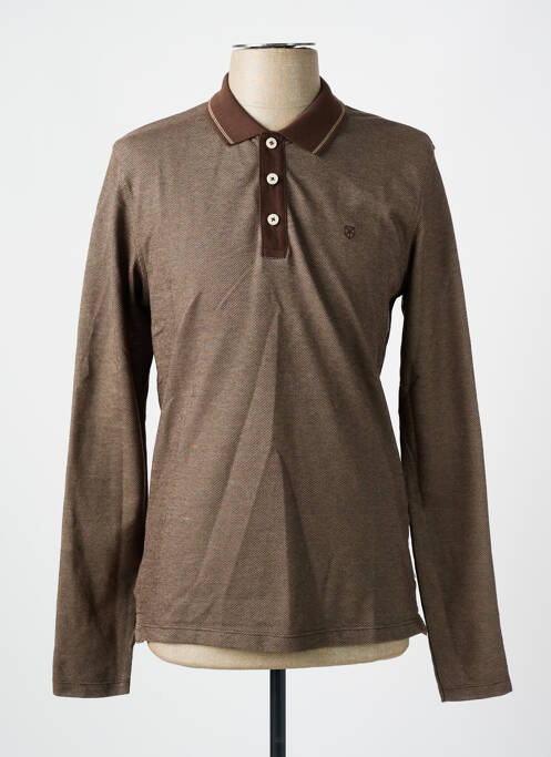 Polo marron JACK & JONES pour homme