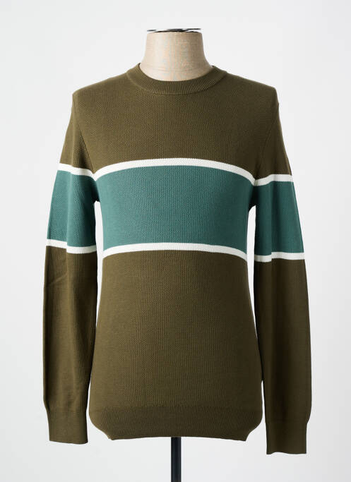 Pull stretch manches longues vert CELIO homme