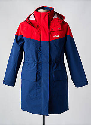 Parka manches longues a capuche bleu FILA femme