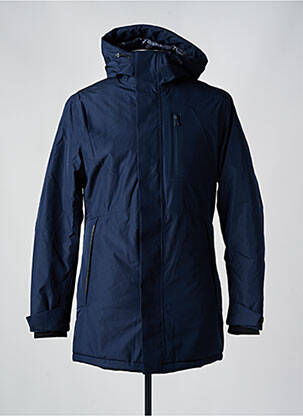 Doudoune poches a capuche bleu JACK & JONES homme