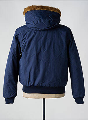 Blouson fermeture zippée sous rabat pressionné bleu TED LAPIDUS homme