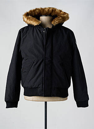 Blouson fermeture zippée sous rabat pressionné noir TED LAPIDUS homme