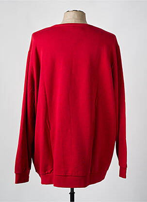 Pull col rond manches longues rouge RUCKFIELD homme