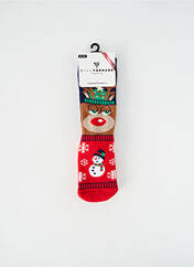 Chaussettes rouge BILLTORNADE pour enfant seconde vue
