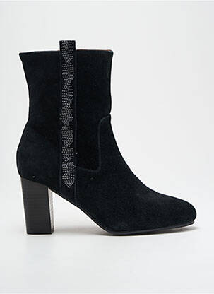Bottines/boots nubuck talon de 7 à 9cm noir EMILIE KARSTON femme
