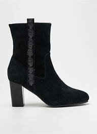 Bottines/boots nubuck talon de 7 à 9cm noir EMILIE KARSTON femme
