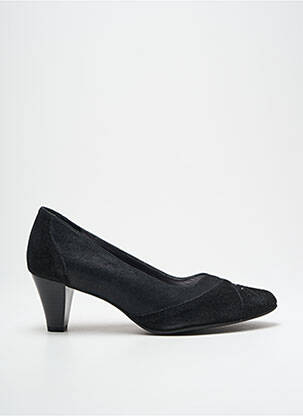Escarpins tissage satiné talon de 4 à 6cm noir OMBELLE femme