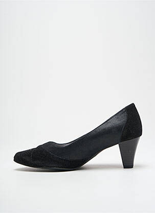Escarpins tissage satiné talon de 4 à 6cm noir OMBELLE femme
