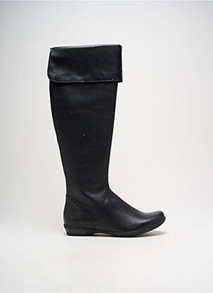 Bottes matière lisse talon plat jusqu'à 3cm noir MARCO TOZZI femme