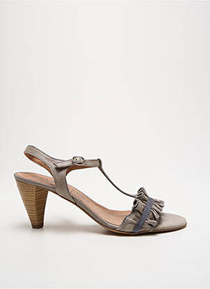 Sandales/nu pieds talon aiguille talon de 7 à 9cm gris HISPANITAS femme