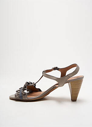 Sandales/nu pieds talon aiguille talon de 7 à 9cm gris HISPANITAS femme