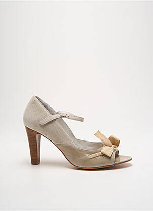 Escarpins nubuck talon de 7 à 9cm gris REGARD femme