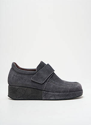 Derbies nubuck talon de 4 à 6cm gris KARSTON femme