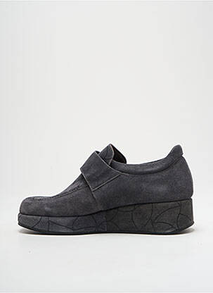 Derbies nubuck talon de 4 à 6cm gris KARSTON femme