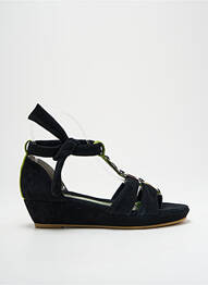 Sandales/nu pieds talon compensé talon de 4 à 6cm noir REGARD femme