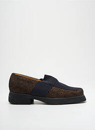 Mocassins nubuck talon plat jusqu'à 3cm marron PINDIÈRE femme