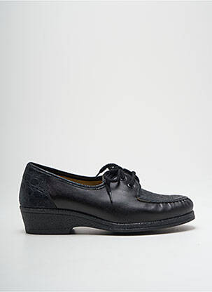Derbies tissage satiné talon plat jusqu'à 3cm noir JENNY femme
