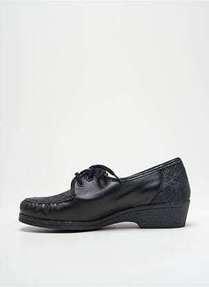 Derbies tissage satiné talon plat jusqu'à 3cm noir JENNY femme