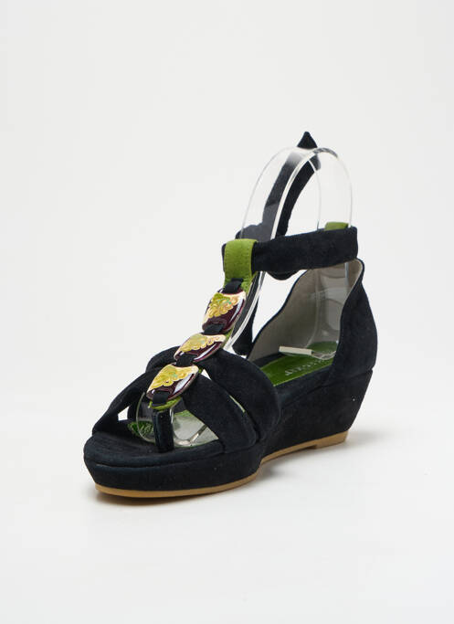 Sandales/nu pieds talon compensé talon de 4 à 6cm noir REGARD femme