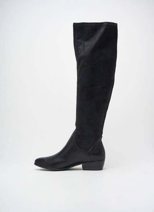 Cuissardes tissage satiné talon de 4 à 6cm noir TAMARIS femme