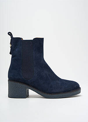Bottines/boots nubuck talon de 4 à 6cm bleu MAISON TOUFET femme