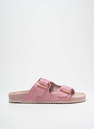 Mules/sabots voute plantaire talon plat jusqu'à 3cm rose COLORS OF CALIFORNIA femme