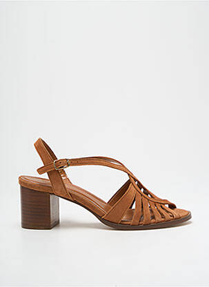 Sandales/nu pieds talon bottier talon de 4 à 6cm marron MAISON TOUFET femme