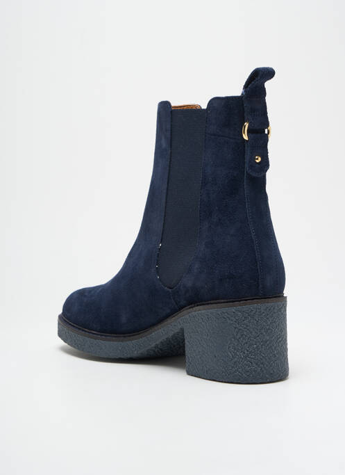 Bottines/boots nubuck talon de 4 à 6cm bleu MAISON TOUFET femme