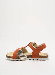 Sandales/Nu pieds orange BOPY pour fille seconde vue