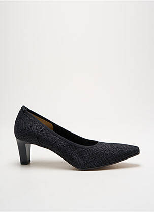 Escarpins tissage satiné talon de 4 à 6cm noir PERLATO femme