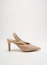 Escarpins nubuck talon de 7 à 9cm beige PERLATO femme