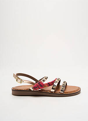 Sandales/nu pieds tissage satiné bout ouvert or L'ATELIER TROPÉZIEN fille