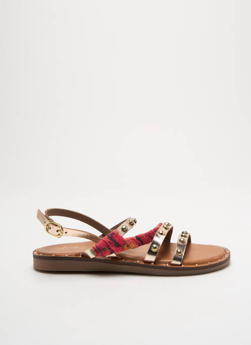 Sandales/nu pieds tissage satiné bout ouvert or L'ATELIER TROPÉZIEN fille